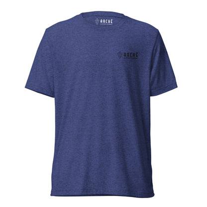Archē Original Full Logo T-Shirt Blue Geometric Logo