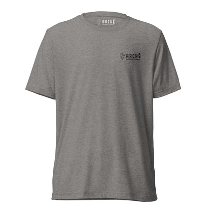 Archē Original Full Logo T-Shirt Grey Geometric Logo